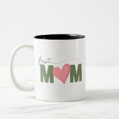 モダン最高の母の日 ツートーンマグカップ (左)