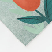 モダン最高の母フローラ母の日 フリースブランケット (角)