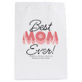 モダン最高の母 ミディアムペーパーバッグ (正面)