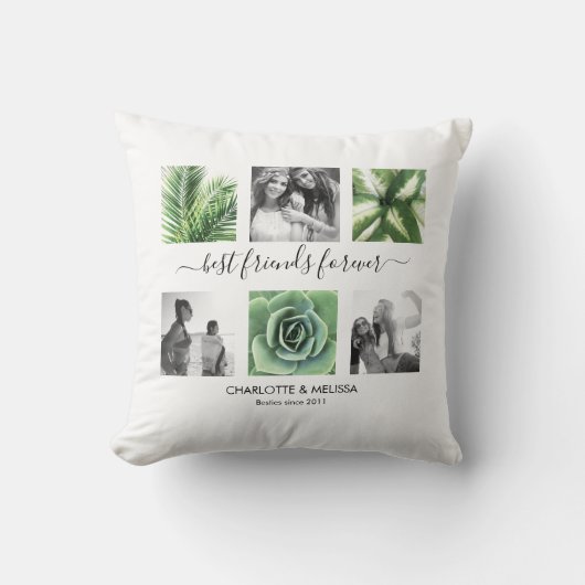 モダン最高の永遠の友人の写真集 クッション (正面)