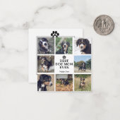 モダン最高の犬の母の白8枚 ノートカード (正面/裏面インサイチュ)