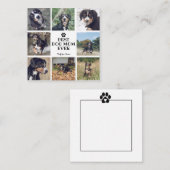 モダン最高の犬の母の白8枚 ノートカード (正面/裏面)