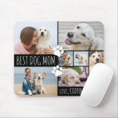 モダン最高の犬の母8枚の写真パーソナライズされた マウスパッド (マウス)