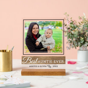 モダン最高のAuntie Ever Olums And Neice写真 アクリルサイン