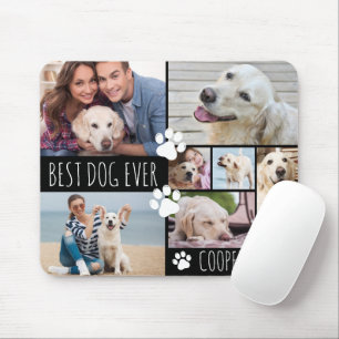 モダン最高のDOG EVER 8 Photo Collage マウスパッド