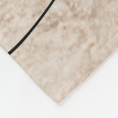 モダン最高のDog Ever Photo White Overlay Script フリースブランケット (角)