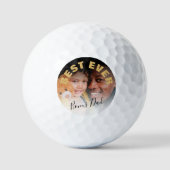 モダン最高のEver Bonusパパ |フォトゴルフボール ゴルフボール (正面)