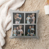 モダン最高のEver Bonusパパ |写真のコラージュ クッション (ブランケット)