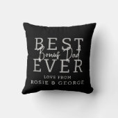 モダン最高のEver Bonusパパ |写真のコラージュ クッション (裏面)