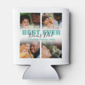 モダン最高のEver Bonusパパ |写真のコラージュ 缶クーラー (裏面)