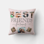 モダン最高のFriend Photo Keepsake赤面 クッション (裏面)