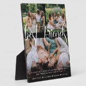 モダン最高のFriends 3 Photo Collage & カスタム文字 フォトプラーク (側面)