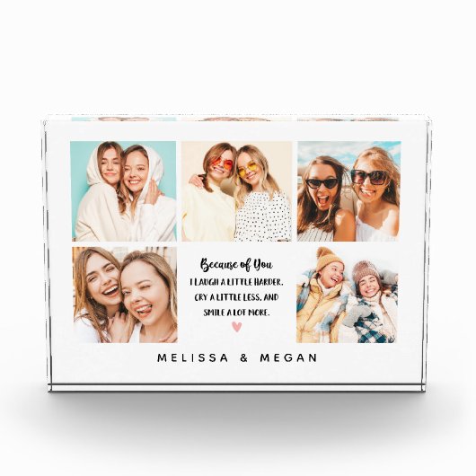 モダン最高のFriends 5 Photo Collage Block フォトブロック (正面)