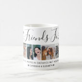 モダン最高のFriends 6 Photo Collageスクリプト引用文 コーヒーマグカップ (中央)