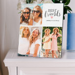 モダン最高のFriends Besties写真コラージュのプラーク フォトプラーク<br><div class="desc">3枚最高のの写真を収める部屋を持つ友人の写真プラーク。あなたの好みの写真でそれをパーソナライズ。Blackberry Boulevardによって設計。</div>