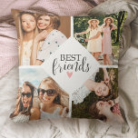 モダン最高のFriends Bffスクリプト写真 クッション<br><div class="desc">前最高のと後ろに4枚の写真を撮る部屋のある友人の写真枕。友人の写真でカスタマイズする。Blackberry Boulevardによって設計。</div>