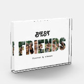 モダン最高のFriends Collage写真ギフトfor Friends フォトブロック (左)