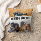 モダン最高のFriends For Life BFF Besties 3 Photo クッション (ブランケット)