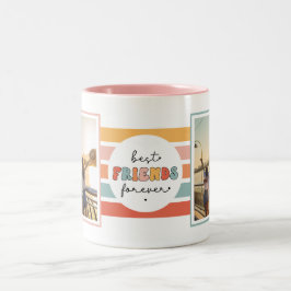 モダン最高のFriends Foreverレトロカスタム写真 ツートーンマグカップ