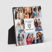 モダン最高のFriends Forever写真コラージュ名 フォトプラーク (正面)