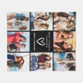 モダン最高のFriends Forever写真コラージュ名 フリースブランケット (正面(横))