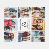 モダン最高のFriends Forever写真コラージュ名 フリースブランケット (正面(横))