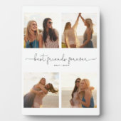 モダン最高のFriends Forever引用文4 Photo Collage フォトプラーク (正面)