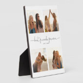 モダン最高のFriends Forever引用文4 Photo Collage フォトプラーク (側面)