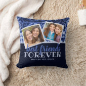 モダン最高のFriends Forever 2-Photo Collage クッション (ブランケット)