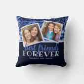 モダン最高のFriends Forever 2-Photo Collage クッション (裏面)