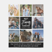 モダン最高のFriends Forever 8 Photo Collage フリースブランケット (正面)