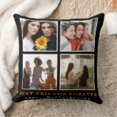 モダン最高のFriends Forever Photo Collage |ベスティー クッション (ブランケット)