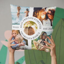 モダン最高のFriends Forever Photo Collage |ベスティー クッション