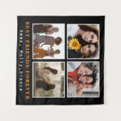 モダン最高のFriends Forever Photo Collage |ベスティー タペストリー (正面(横))