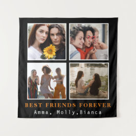 モダン最高のFriends Forever Photo Collage |ベスティー タペストリー