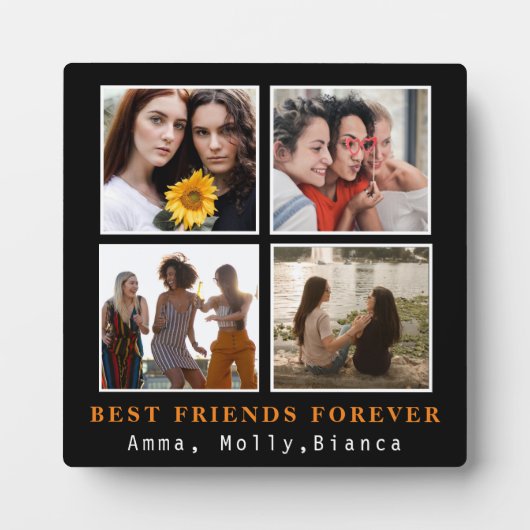 モダン最高のFriends Forever Photo Collage |ベスティー フォトプラーク (正面)