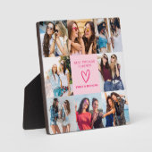 モダン最高のFriends Forever Pink Photo Collage フォトプラーク (正面)