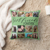 モダン最高のFriends Green Photo Collage クッション (ブランケット)