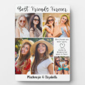 モダン最高のFriends Photo Collage BFF引用文 フォトプラーク (正面)