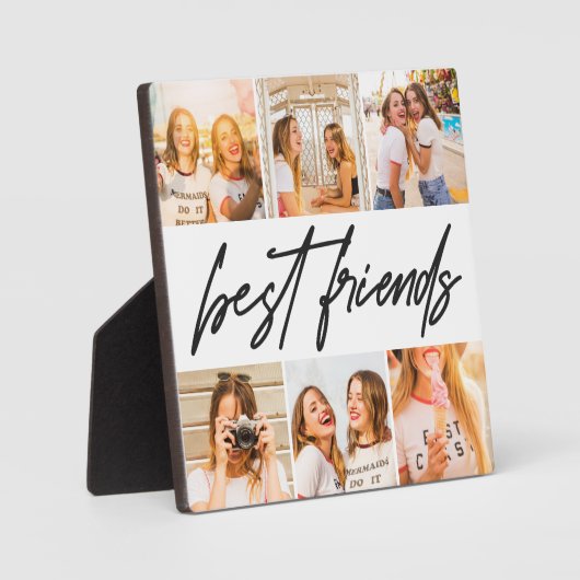 モダン最高のFriends Photo Collage Platue フォトプラーク (正面)