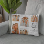 モダン最高のFriends Photo Grid Keepsake Gift ランバークッション<br><div class="desc">この最高の写真グリッドテンプレートを使って自分の友よモダンりフォト枕を作成する。自分の写真と文字をアップカスタマイズロードする。「友最高の人」の名前、友情引用文、名前をフィーチャー。かわいい小さなハートと背景は任意の色に変更することができる。このベスティーピローは誕生日やクリスマスのBFFのために美しい記念ギフトを作るまたはちょうど…</div>