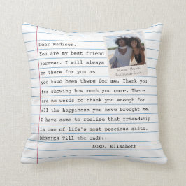 モダン最高のFriends Photo Notebook Letter Message クッション