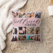 モダン最高のFriends Pink Photo Collage クッション (ブランケット)