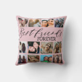 モダン最高のFriends Pink Photo Collage クッション (裏面)
