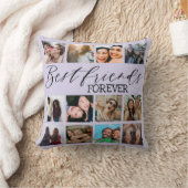 モダン最高のFriends Purple Photo Collage クッション (ブランケット)