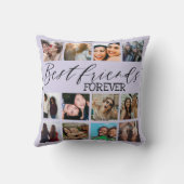 モダン最高のFriends Purple Photo Collage クッション (裏面)