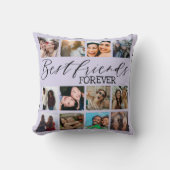モダン最高のFriends Purple Photo Collage クッション (正面)