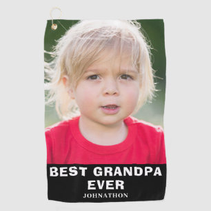 モダン最高のGrandpa写真 ゴルフタオル