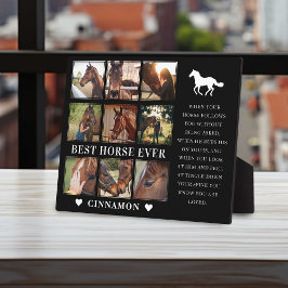 モダン最高のHorse Ever写真コラージュ&引用文 フォトプラーク