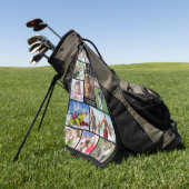 モダン最高のMOM BY PAR Photo Collage パーソナライズされた ゴルフタオル (グリーン)